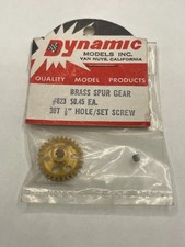 Dynamic 823 Spur Gear With Set Screw 1/8" .125 Hole 30 Tooth Vintage Slot Car