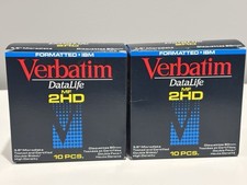 Verbatim DataLife MF2HD 3.5" Microdisk 1.44MB 10 Pack Set Of 2 New Open Box