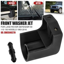 For Land Rover Defender 1983-2016 Front Window Windscreen Washer Jet Twin Nozzle