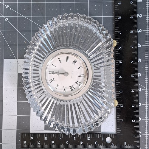 Orologio Vintage MIKASA Diamante Fuoco Quarzo Cristallo Pesante Ovale Art Deco WY247/715 - Foto 4 di 10