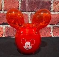 Disney Parks Disneyland Souvenir Red Balloon Mickey Sipper Cup (MOS)