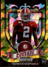 2021 Panini Prizm Draft Picks Collegiate #178 Patrick Surtain II Gold Ice