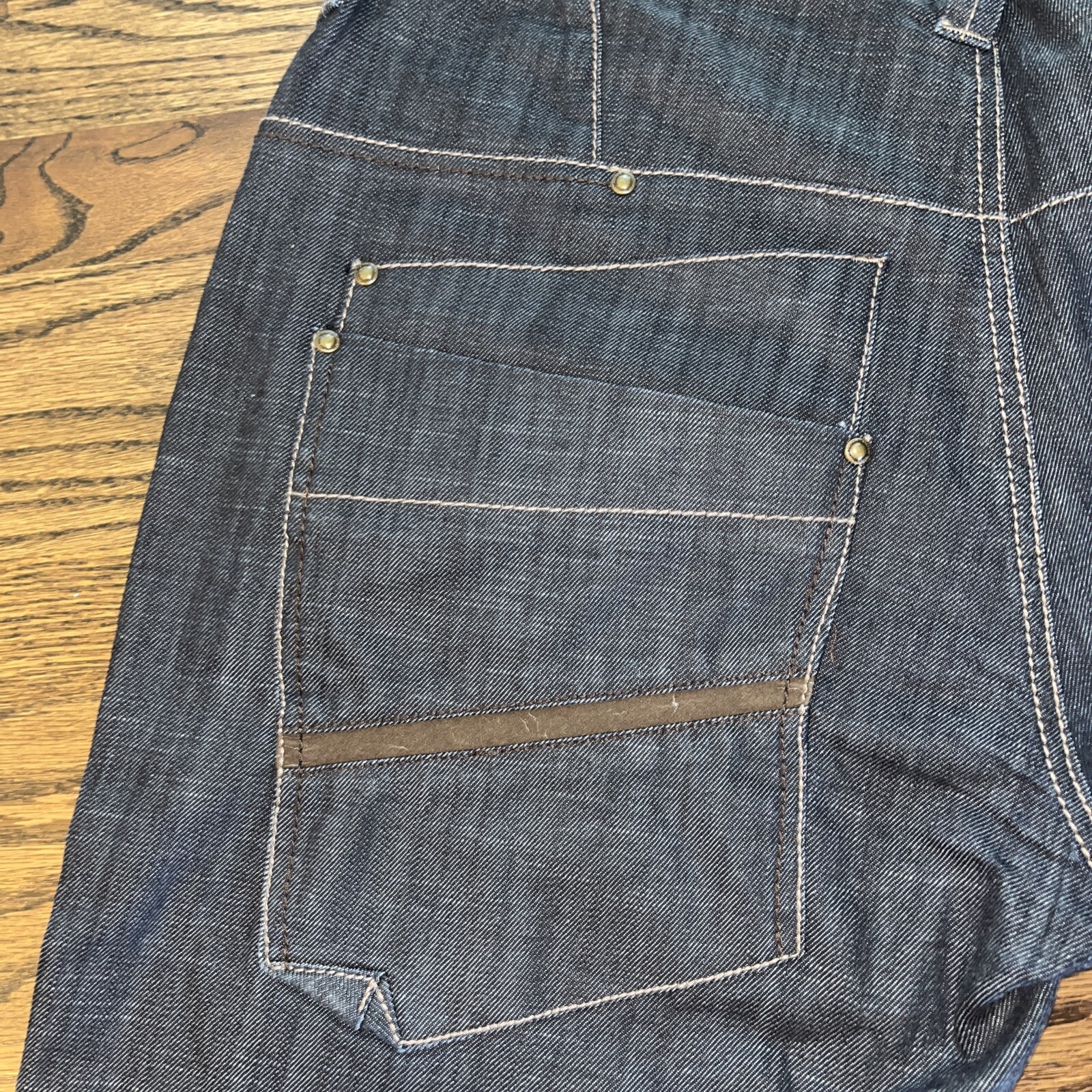 Andrew Tiziano Relaxed Fit Straight Leg Men's Size 40 Cotton Denim Jeans Hip Hop - View 10