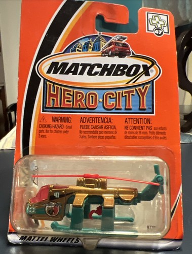 Matchbox Hero City Air Lift Helicopter #47 | Die-Cast | Mattel Wheels | NIB - Picture 2 of 10