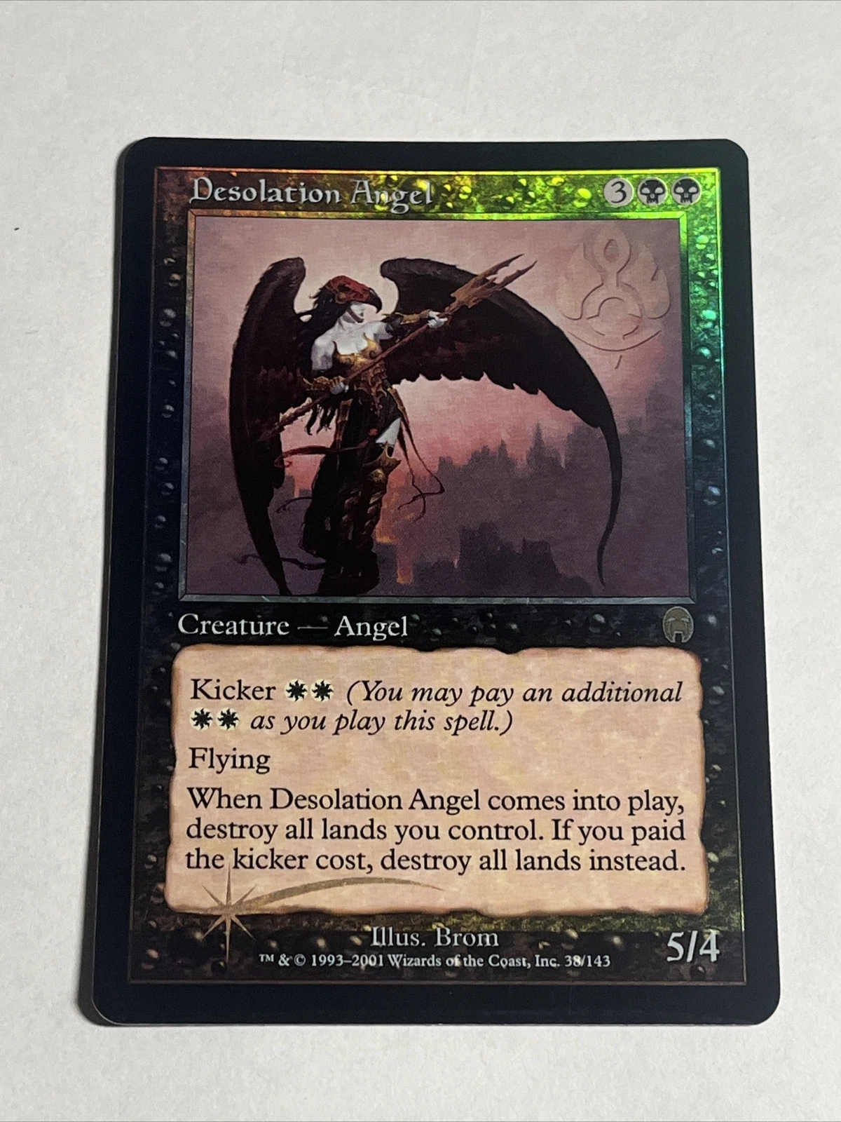 Magic the Gathering MtG Apocalypse Rare Foil Desolation Angel #38 Nm-sp