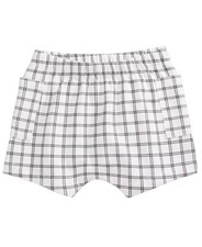 First Impressions BRIGHT WHITE Baby Boys Windowpane Plaid Shorts, US 3-6 Months