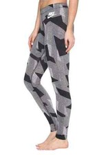 NWT Nike Leggings 846523-010  Just do it.  Women S Black Gray NoSalesTax