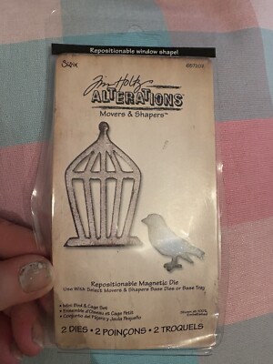 Tim Holtz Mini Bird & Cage Alterations Die Movers & Shapers Sizzix Die #657207