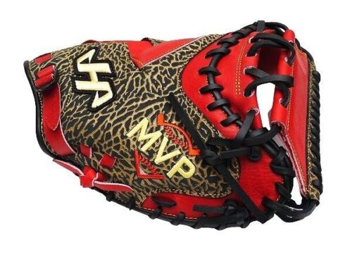 HATAKEYAMA Pro Kai Takuya MVP Model 33 inch Kip Catcher Mitt - Black/Red - Picture 4 of 8