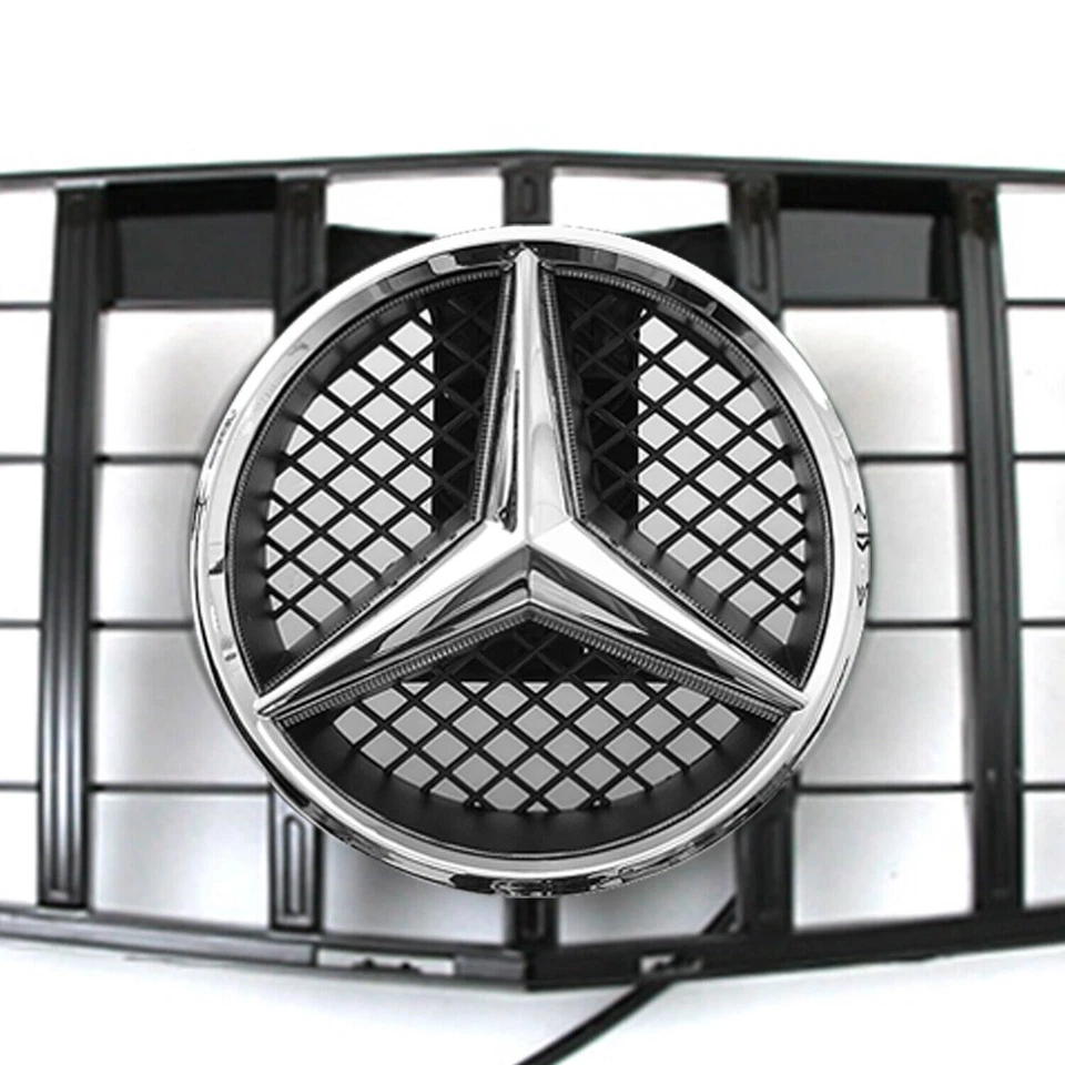 Front Grille For Mercedes Benz W204 C250 C350 C300 Grill w/LED Star 2008-2014 Foto 3 de 4