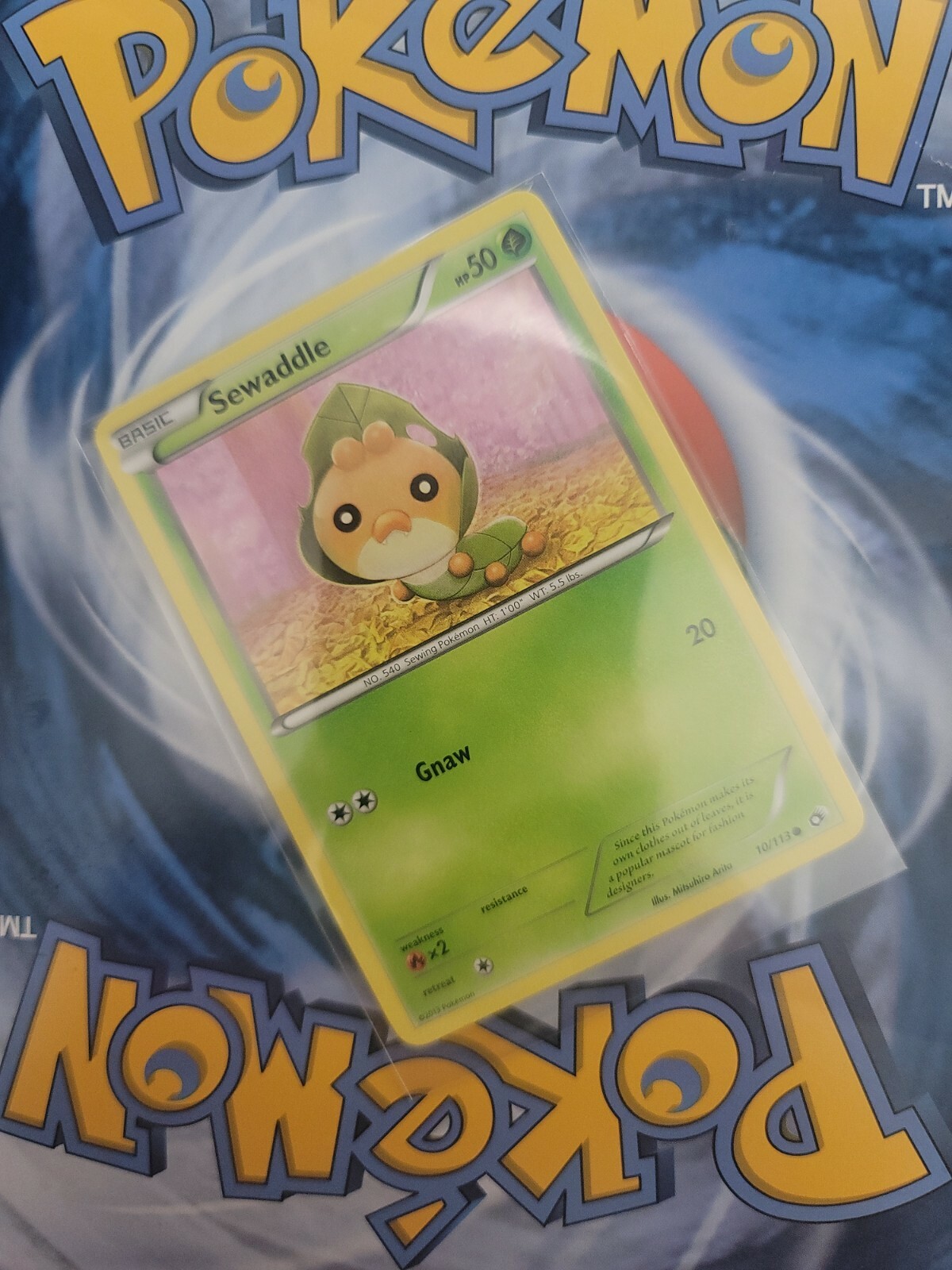 1x Sewaddle - 10/113 - Common Legendary Treasures Pokemon Near Mint