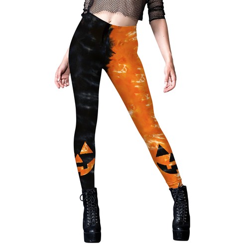 Cosplay Halloween Christmas Thanksgiving Leggings Women Elastic Skull Yoga Pants - Picture 8 of 43