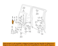 GM OEM 10-24 Express 1500 Lock Hardware-Handle, Outside 23473841