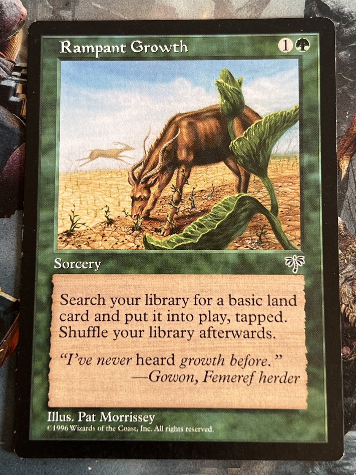 1x Rampant Growth (235) Mirage LP MTG Magic the Gathering x1 MKE