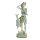Statue Ancient Greek Goddess Artemis Alabaster 7" - 18cm Cast Marble Mythology