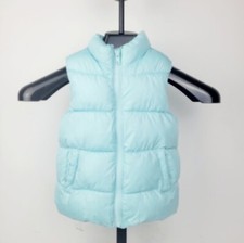 Old Navy Frost Free Puffer Vest Girls 5T Mint Color EUC
