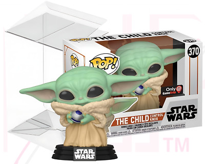 Star Wars Funko POP 370 The Child Mandalorian Control Knob GameStop PROTECTOR