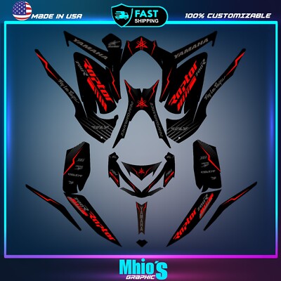 Yamaha Raptor 700 700R Grafik Kit 2013 2014 2017 bis 2023 Aufkleber Sticker ATV