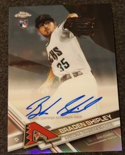 2017 TOPPS CHROME REFRACTOR  #242/499 BRADEN SHIPLEY-AUTO RC-DIAMONDBACKS