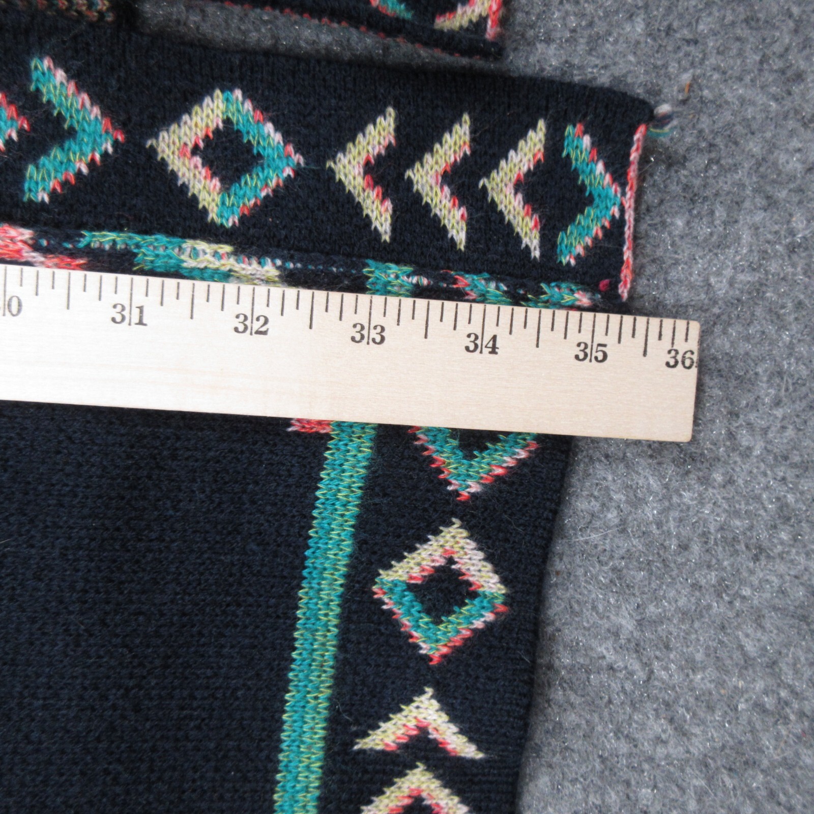 Checkanka Poncho Womens Geometric Knit Aztec Hooded Cape Open Shawl Quetzal