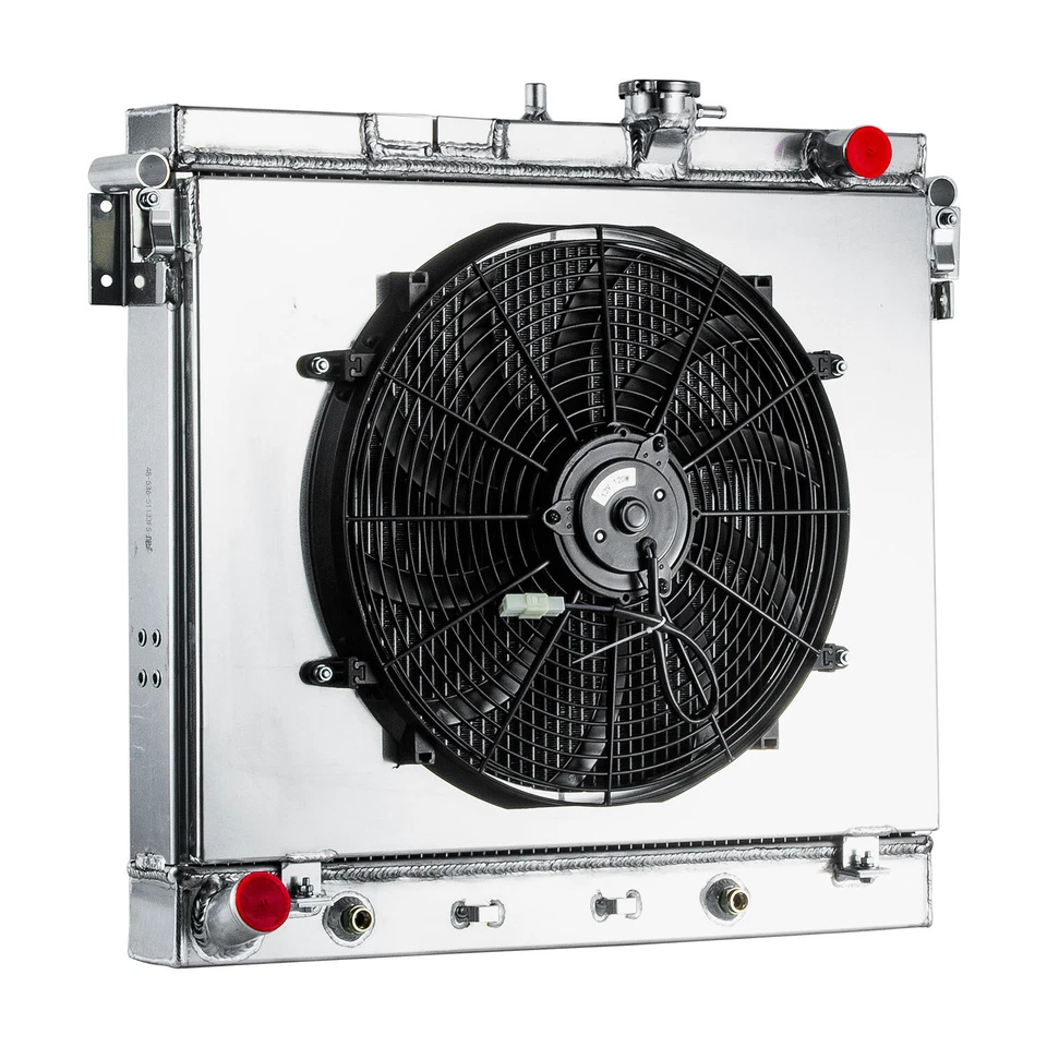 3 Row Radiator+Shroud Fan For 06-12 Chevy Colorado/Hummer H3 H3T 3.7/Canyon 5.3L — 第 2/4 张图片