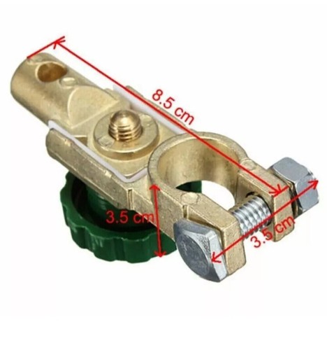 MORSETTO STACCABATTERIA ANTIFURTO STACCA BATTERIA AUTO BARCA CAMPER 12/24V - Foto 3 di 3