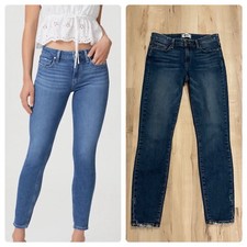 Paige Verdugo Ankle Jeans Size 27 In Bali Distressed Stretch Mid Rise