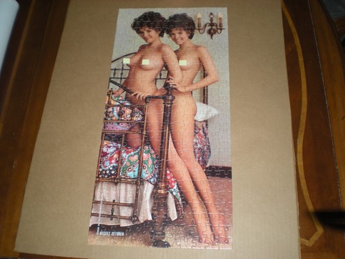 Vintage Playboy Playmate Puzzle Misses October Collinson Twins Complete AP112 - Picture 5 of 6