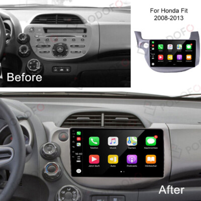 10'' Car Android 13 2+64GB CarPlay Radio Stereo GPS For Honda Fit Jazz 2008-2013
