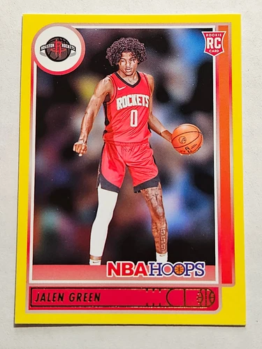 Jalen Green - 2021-22 NBA Hoops Yellow Rookie Card