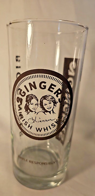 2 Gingers Irish Whiskey tall cocktail glass 6 in  10oz.
