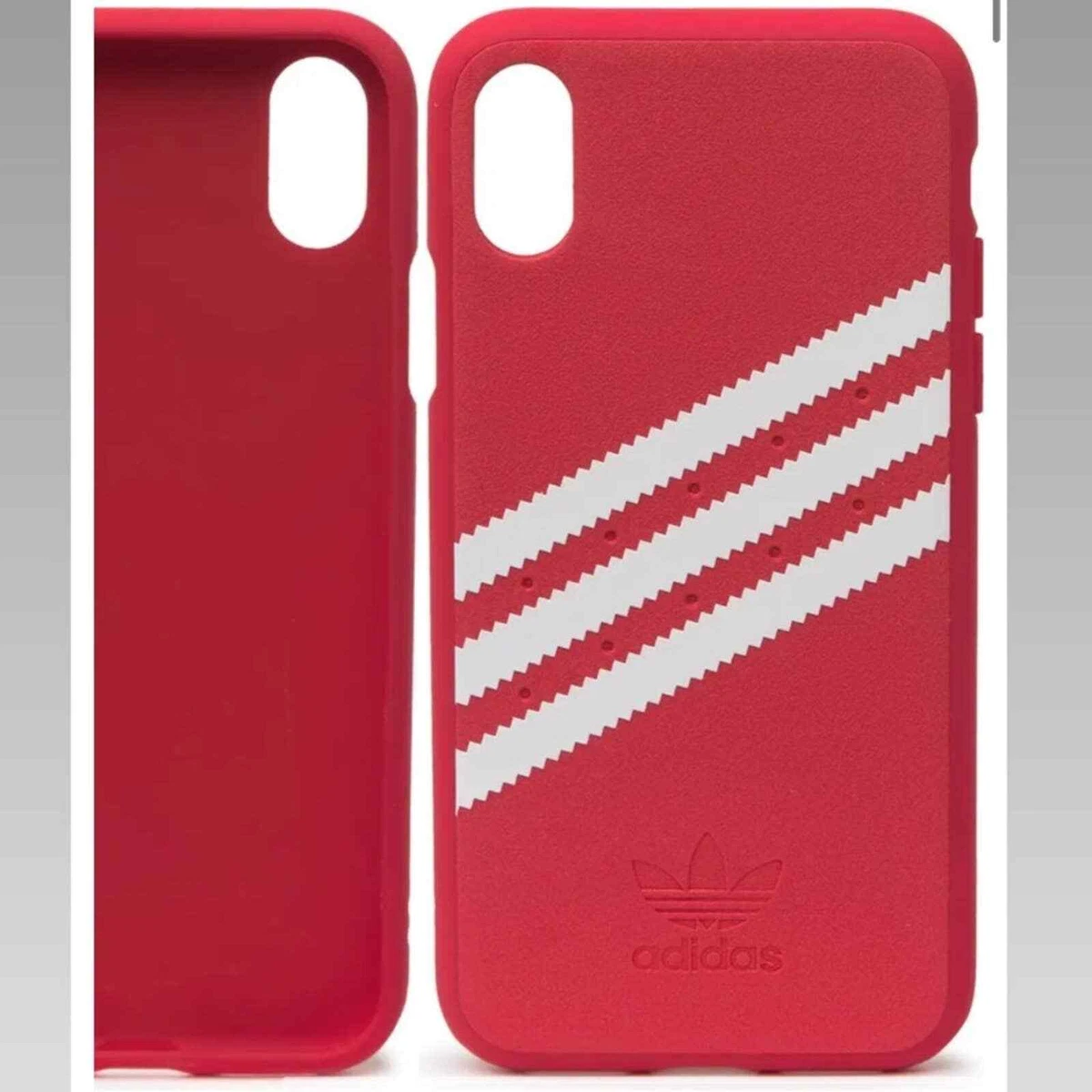 NWT adidas red striped iPhone X XS phone case