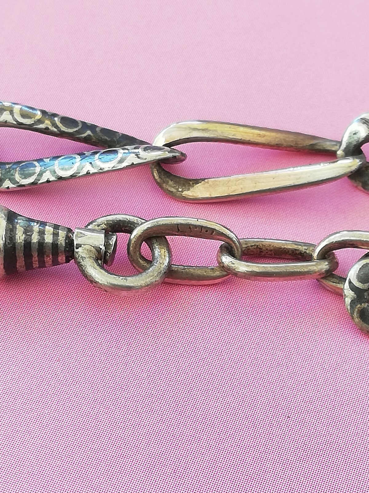 ANTIQUE 19c SOLID Silver POCKET Gold V. WATCH  CH… - image 5