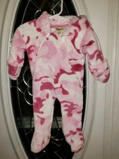 *Gander MTN. Unisex 6 Mo. Pink Cam Baby Bunting Hooded Fleece Snow Suit 