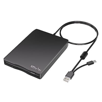 USB Floppy Drive External 3.5'' USB & -C External Floppy Disk Drive Portable 1...