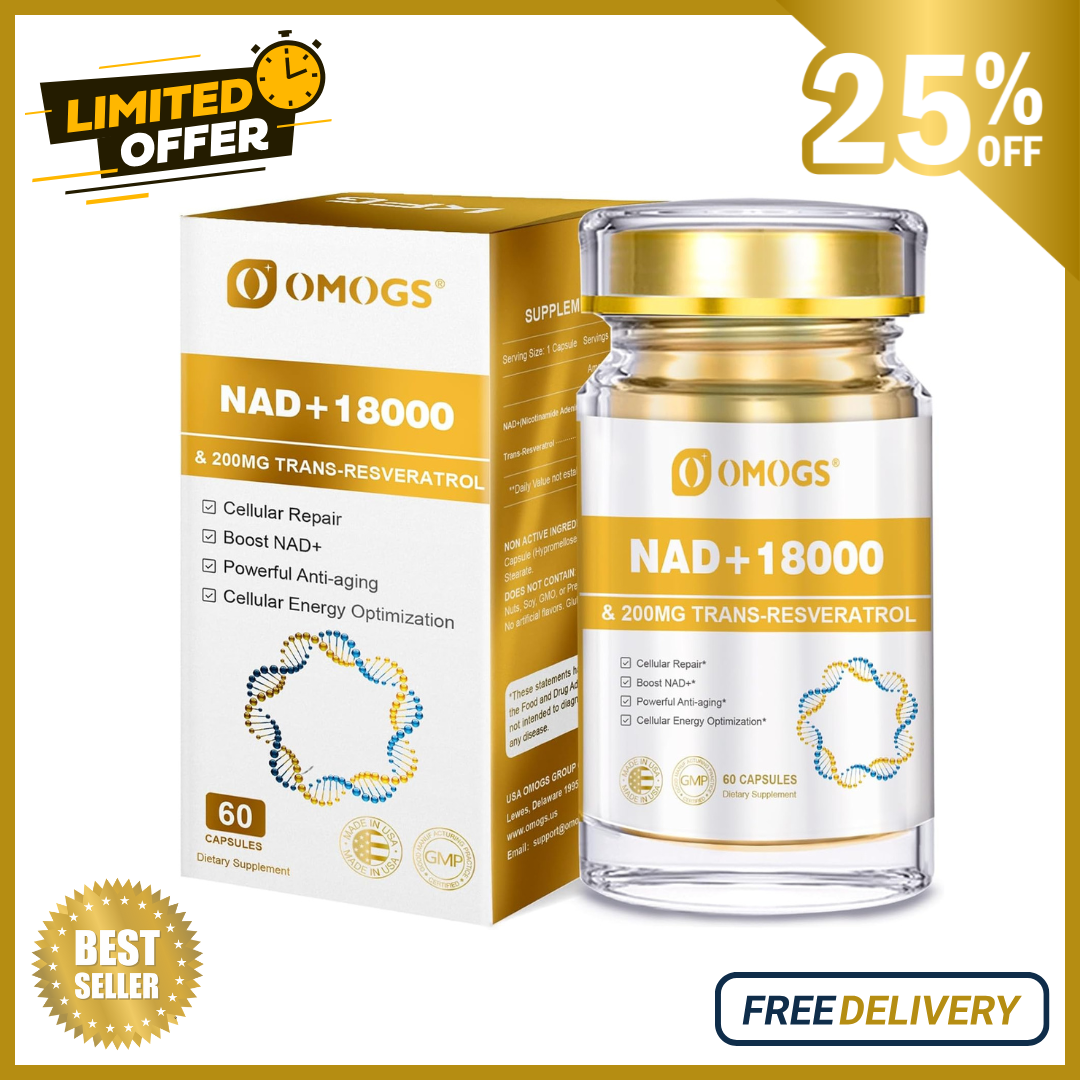 NAD+ Supplement for Anti Aging, Energy, Focus Booster Nicotinamide Riboside, USA