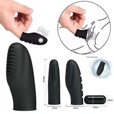 Rechargeable Finger Vibrator G-spot Clit Massager Stimulator Sex Toys for Women