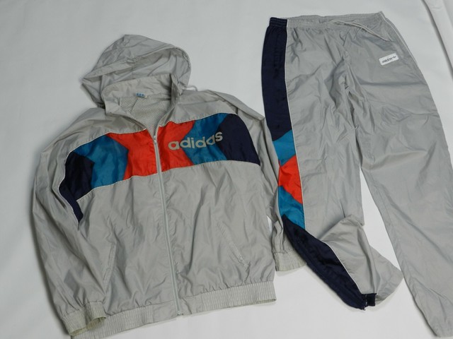 gray adidas track suit