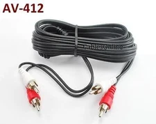 12ft 2-RCA Male to Male Audio Cable/Cord, CablesOnline AV-412