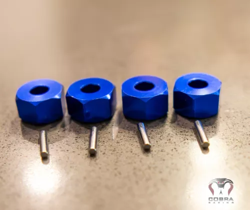 HD Aluminum 12mm Wheel Hex Hubs for Traxxas Slash, Rustler, Hoss 4x4 4WD