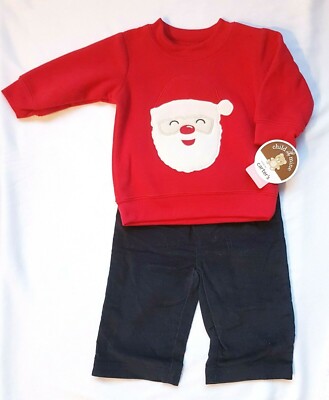 Carter's Weihnachten Gr. 50 - 74 NEU! Fleece Pullover Kord-Hose Cord 2-Teiler 