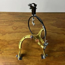 LEE CHI MX 1000A FRONT BRAKE SET GOLD FOR OLD SCHOOL BMX VINTAGE NOS