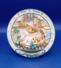 VTG 1997 CHERISHED TEDDIES " MAKER OF MIRACLES" 3D Sculpted Decorative Plate