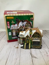 Lemax Christmas Village Devaneys Bakery LED Building Brown Holiday Decor