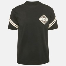 Emporio Armani Black Jersey Applique TShirt XS