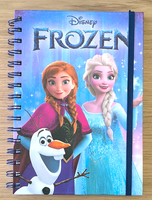 Disney Frozen Notizbuch A5 – 80 Blatt Liniert – Hardcover Ringbindung Kinder