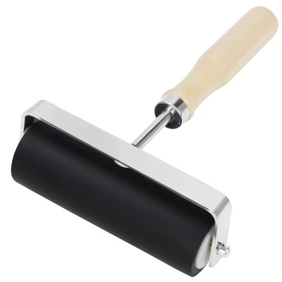 Gummi Walze zum Drucken - 10 cm - Schwarzer Harter Brayer Roller & Linoldruck
