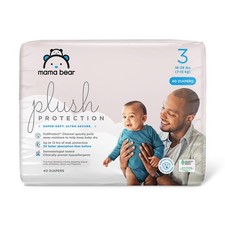 Amazon Brand - Plush Protection Disposable Baby Diapers, Hypoallergenic, Frag...