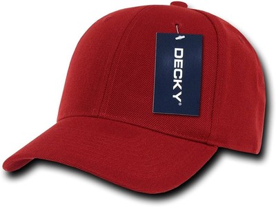 Decky Herren Kappe Baseball Cap Kopfbedeckung, Scharlach Rot, GR. 7 1/8