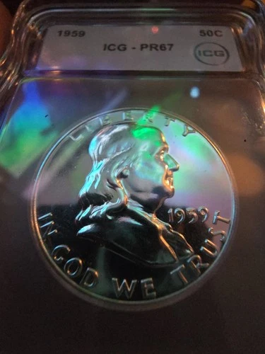 1959 Proof Franklin Half Dollar ICG PR67 Proof 67